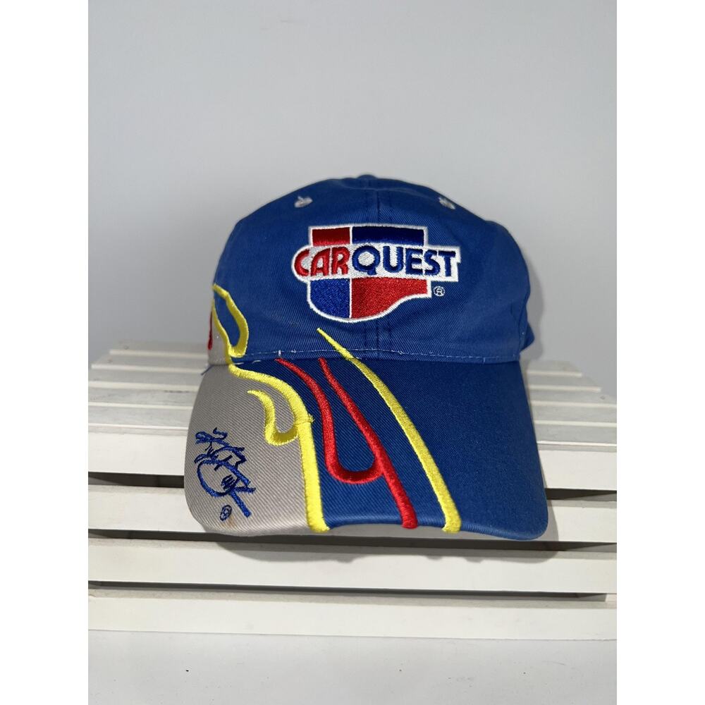 Hendrick Motorsports Hat Cap Strap Back Blue Gray Mens NASCAR Racing Carquest 5